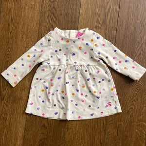 Joules girls polkadot dress size 6 to 9 months